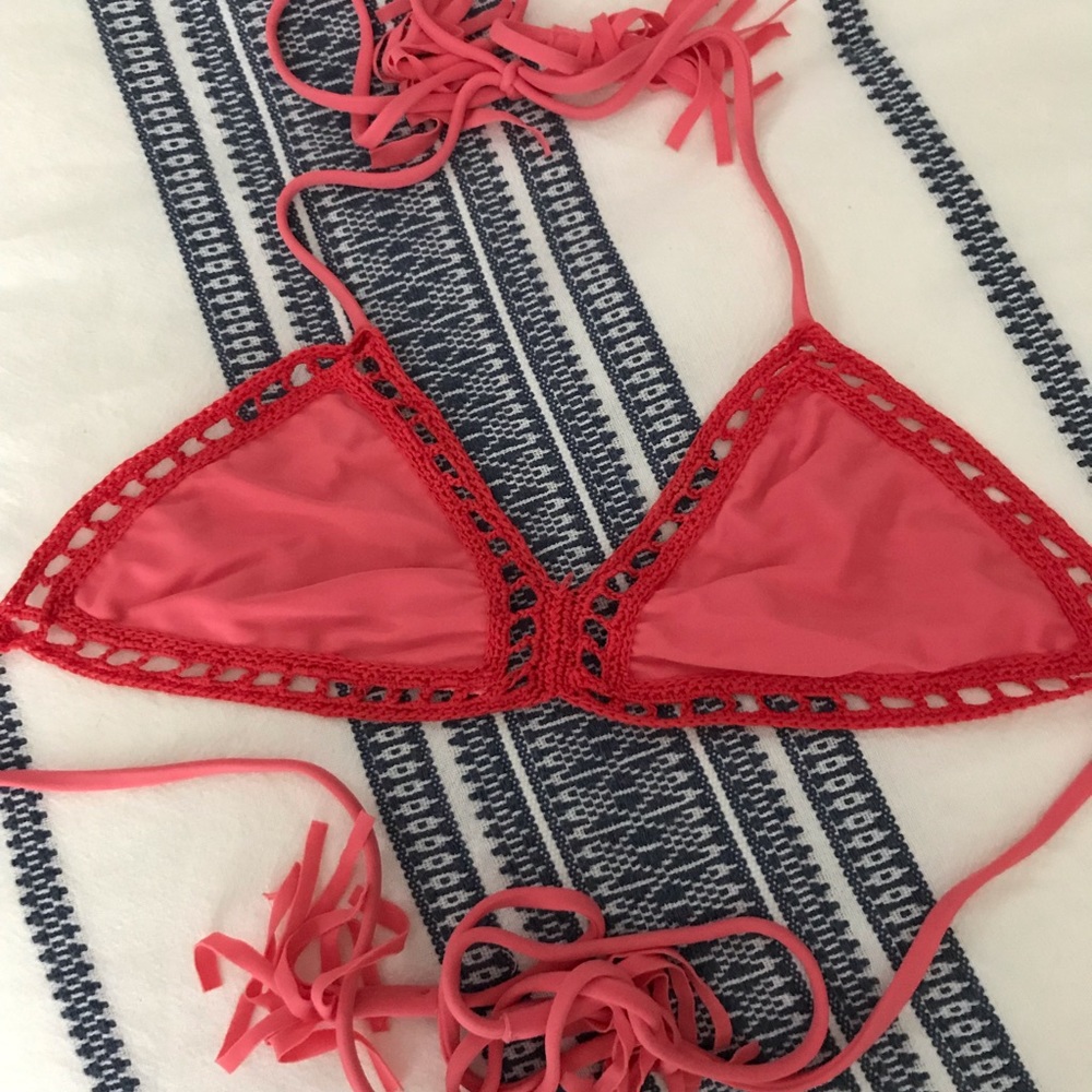 Free People Acacia Crochet Bikini Top